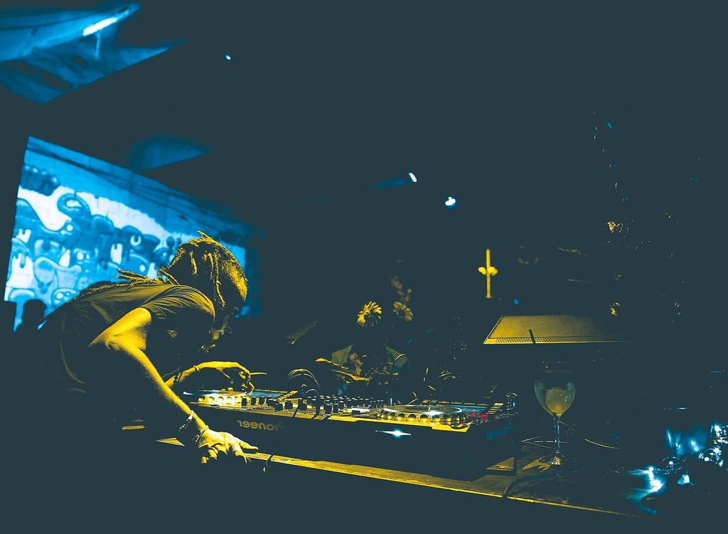 Open laptop showing system performance metrics